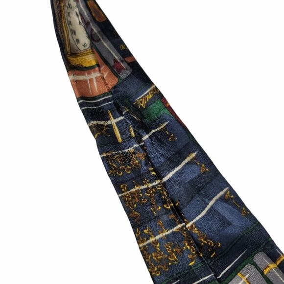 Disney Mickey & Co. Men's Necktie Goofy Library Books All Silk Tie Mickey Mouse - Picture 7 of 8